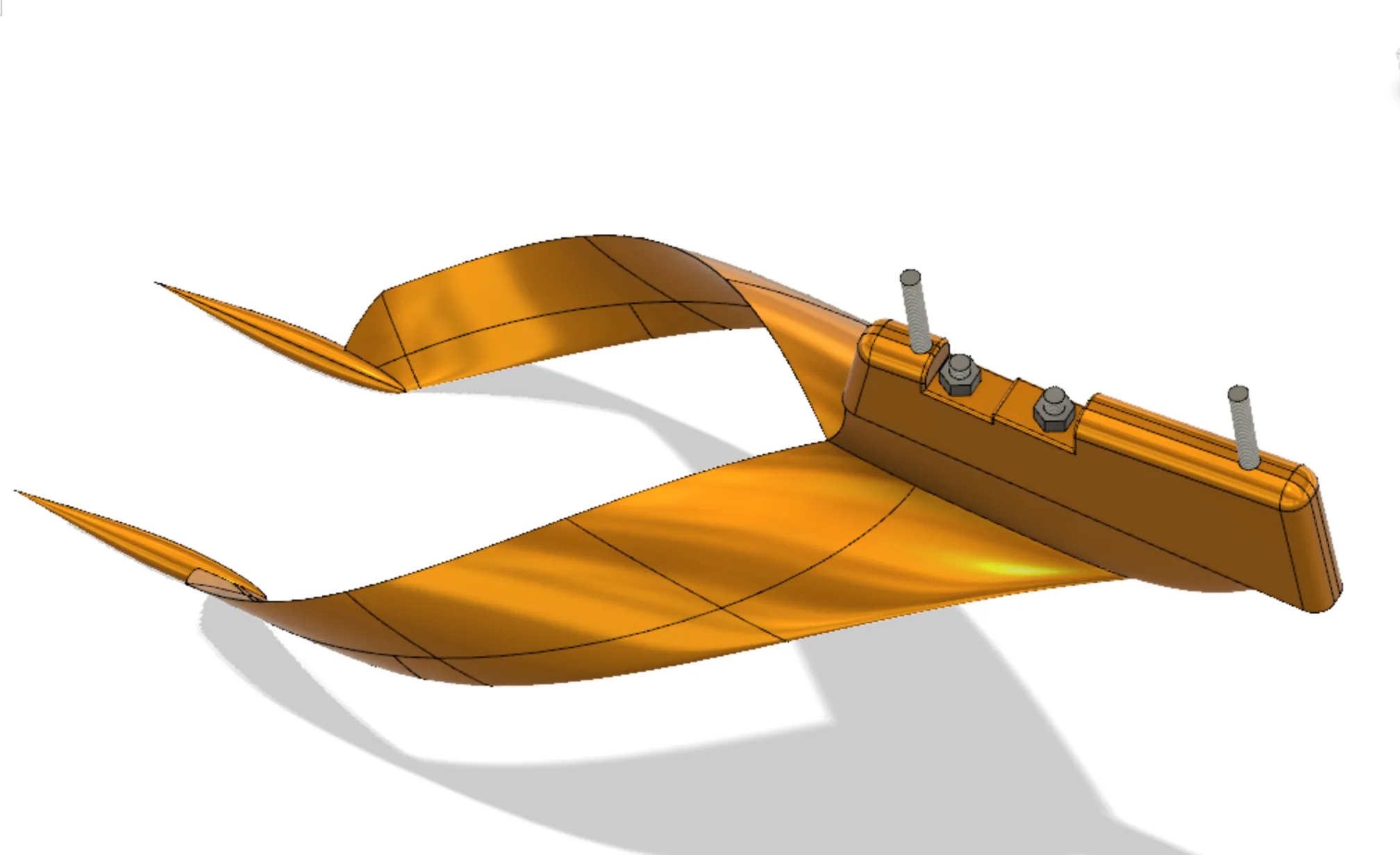 Cánh chèo cỏ hình nhẫn 14cm cho lướt ván tốc độ