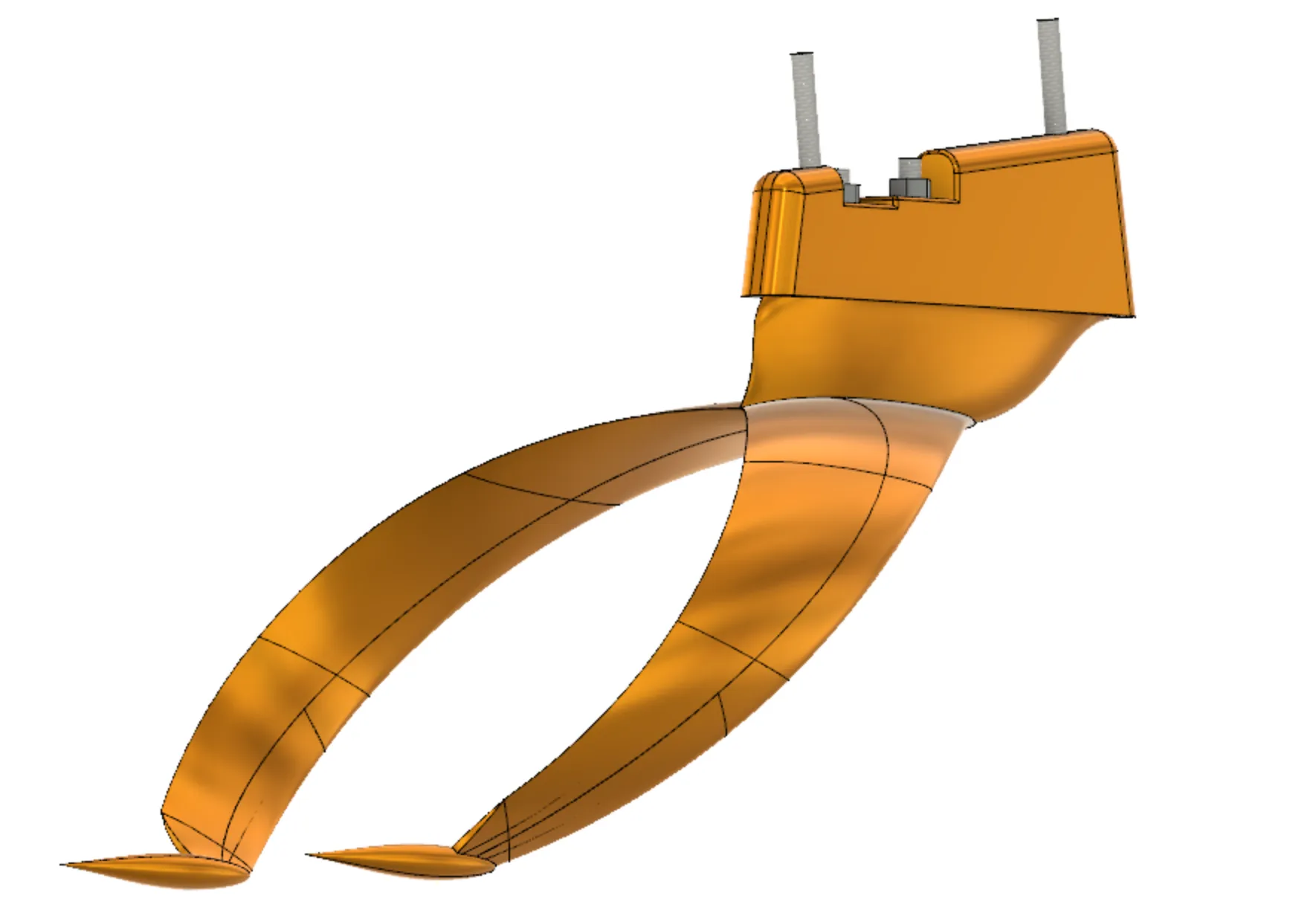 Cánh chèo cỏ hình nhẫn 14cm cho lướt ván tốc độ