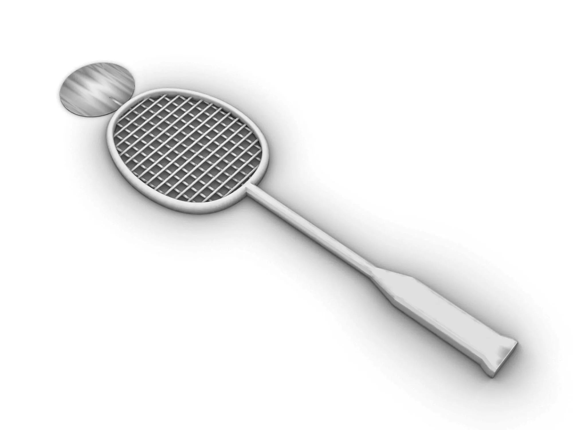 Mô hình mini vợt cầu lông dài 8 cm