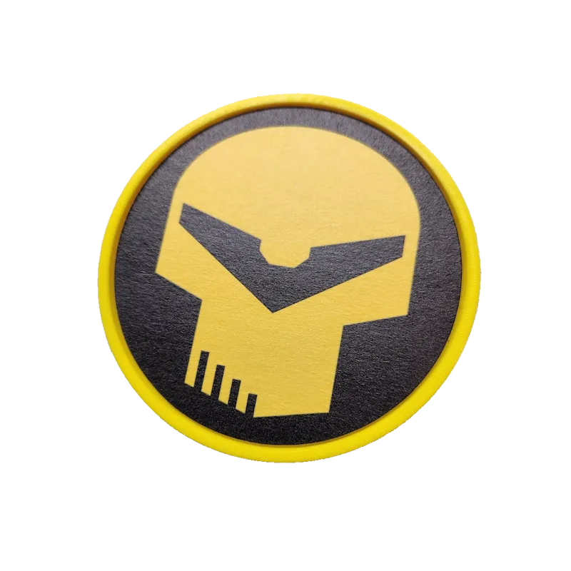 Thiết kế lót ly trống đơn giản cho Sticker Mule