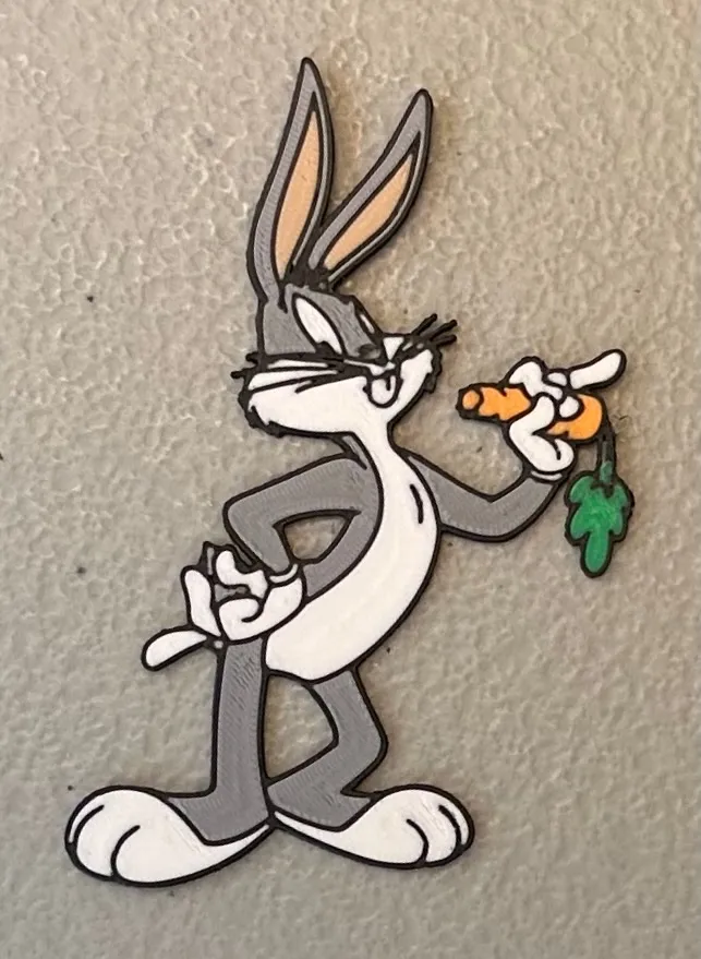 Nam châm Bugs Bunny đa sắc màu 6 màu