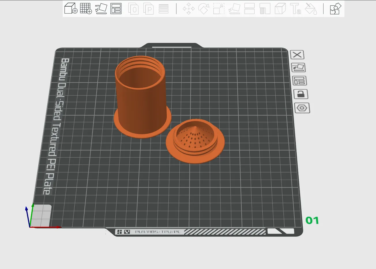 Giá đỡ hút ẩm cuộn filament tương thích Bambu Lab AMS