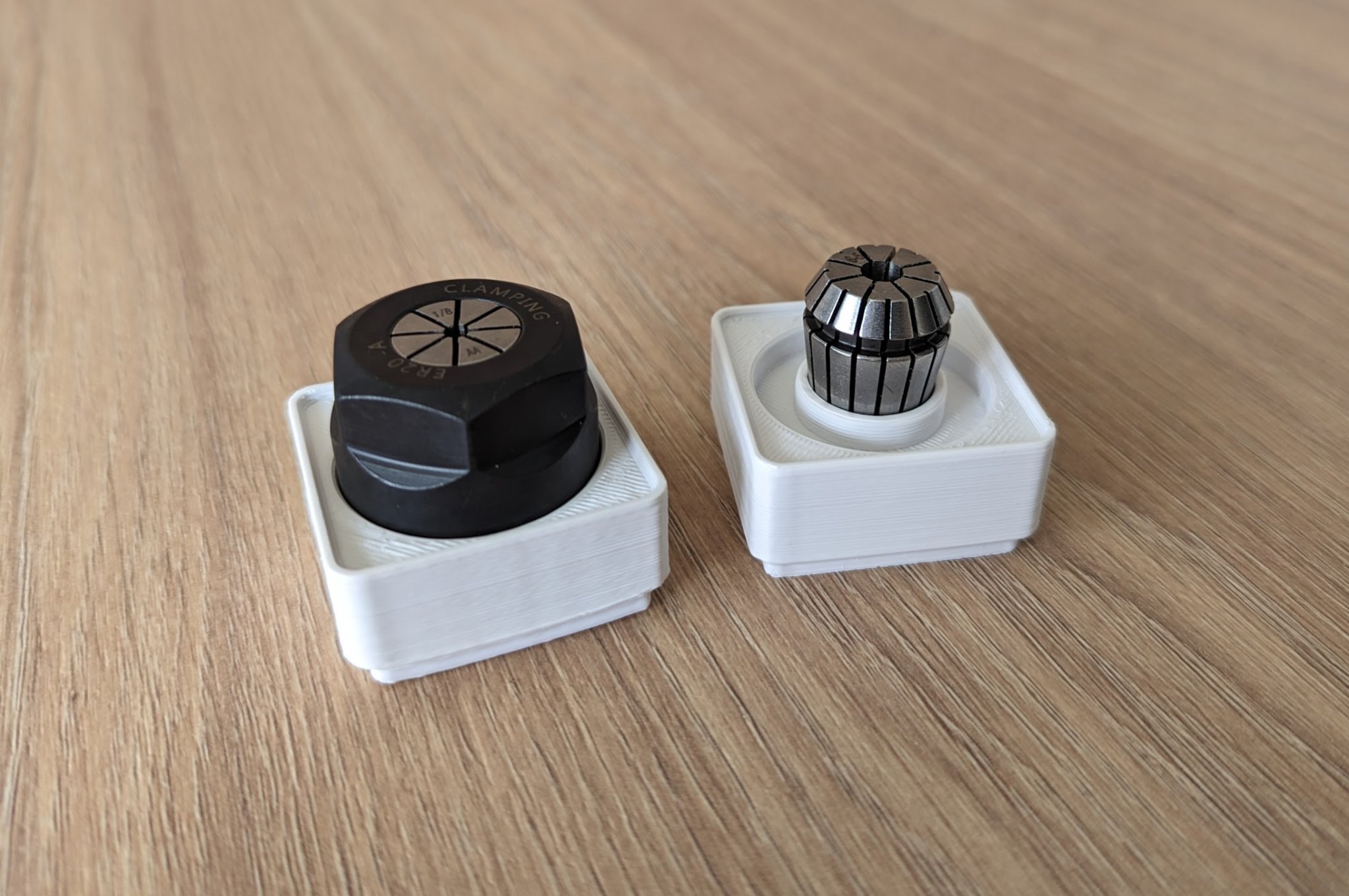 Giá đỡ mũ đai và collet ER20 Gridfinity