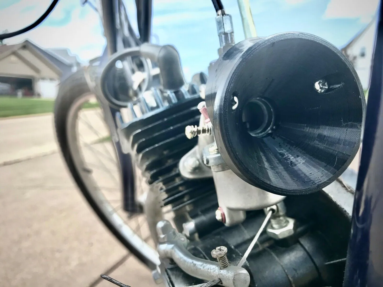 Bộ tăng tốc khí cho xe đạp động cơ in 3D