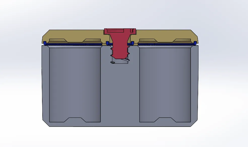 Hộp đựng bi trượt 608 cho 16 viên bi