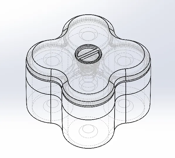 Hộp đựng bi trượt 608 cho 16 viên bi