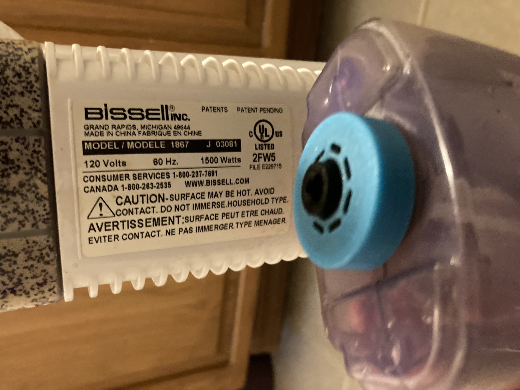 Nắp thay thế cho bình nước của máy lau sàn Bissell 1867