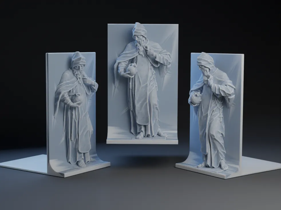 Giá đỡ sách hình Thánh Paul, nhân vật ẩn sĩ đầu tiên