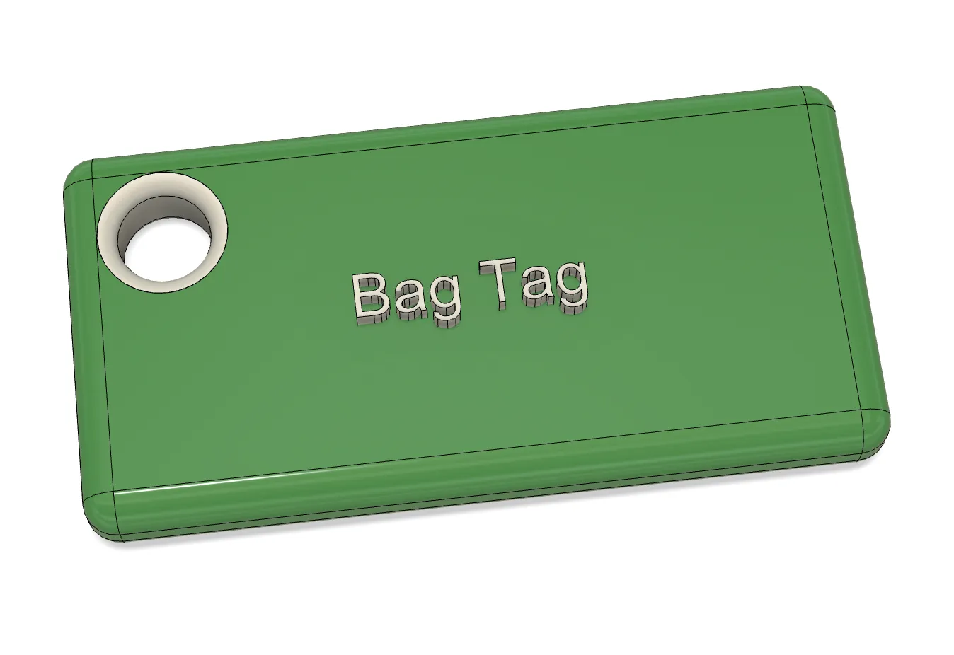 Thẻ hành lý thiết kế đơn giản và tinh tế