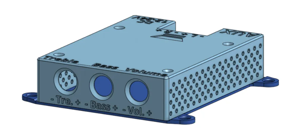 Vỏ cho Amplifier Whuzi ZK-1002T 2x100W