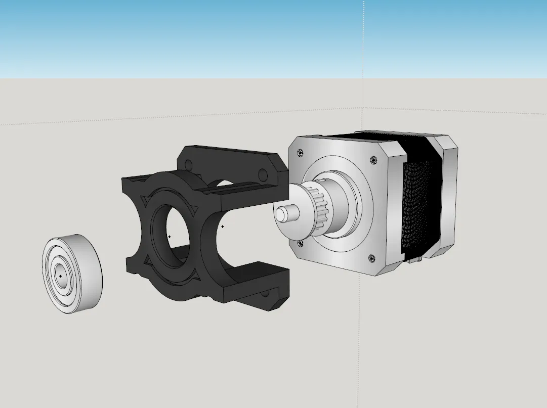 Giá đỡ bảo vệ trục Nema17 cho trục X máy in Creality CR-10
