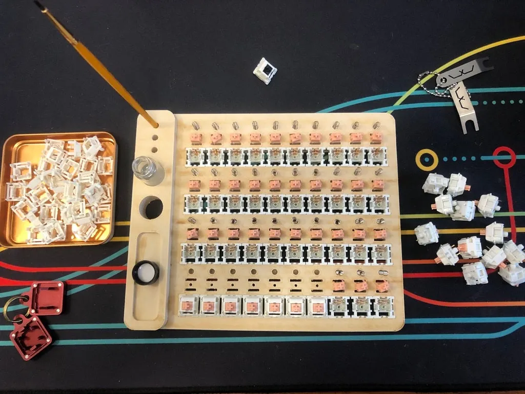 Trạm bôi trơn và sửa đổi công tắc bàn phím Cherry/Kailh