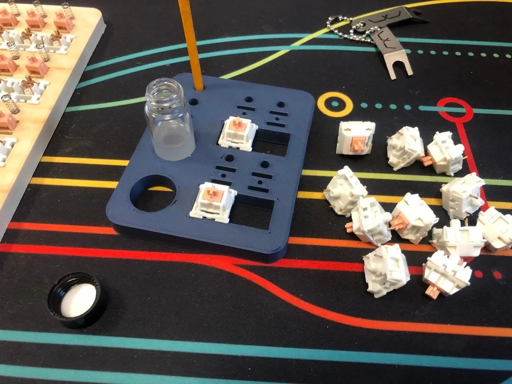 Trạm bôi trơn và sửa đổi công tắc bàn phím Cherry/Kailh