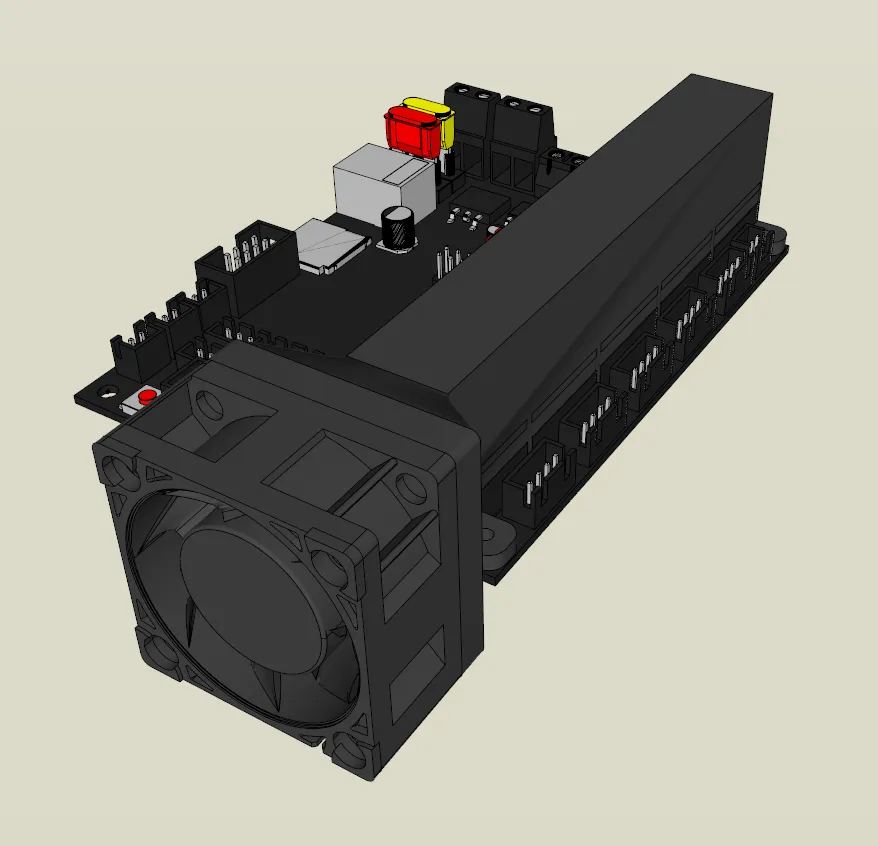Quạt làm mát driver BIGTREETECH SKR v1.3 với quạt 40mm