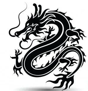 Đĩa lót ly hình rồng đơn giản