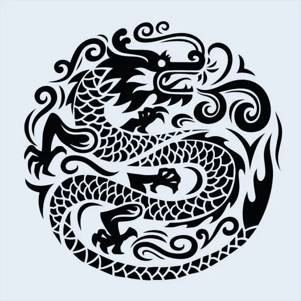 Đĩa lót ly rồng đơn giản