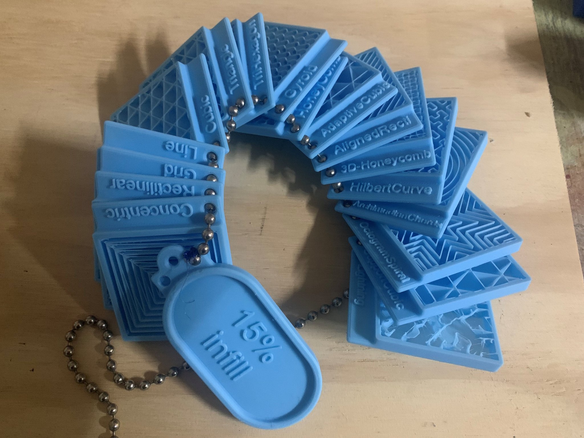 Mẫu vật liệu lấp đầy từ Bambu Studio