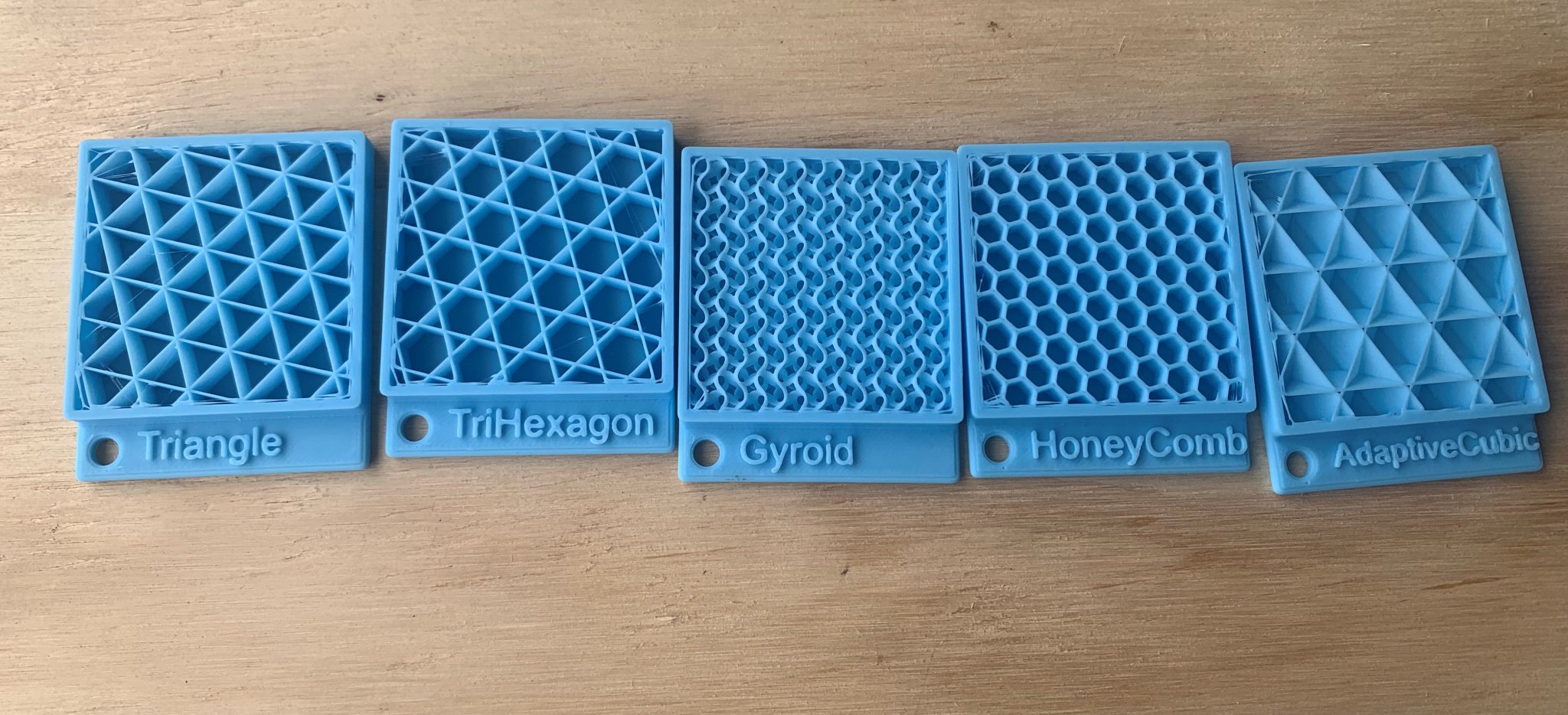 Mẫu vật liệu lấp đầy từ Bambu Studio