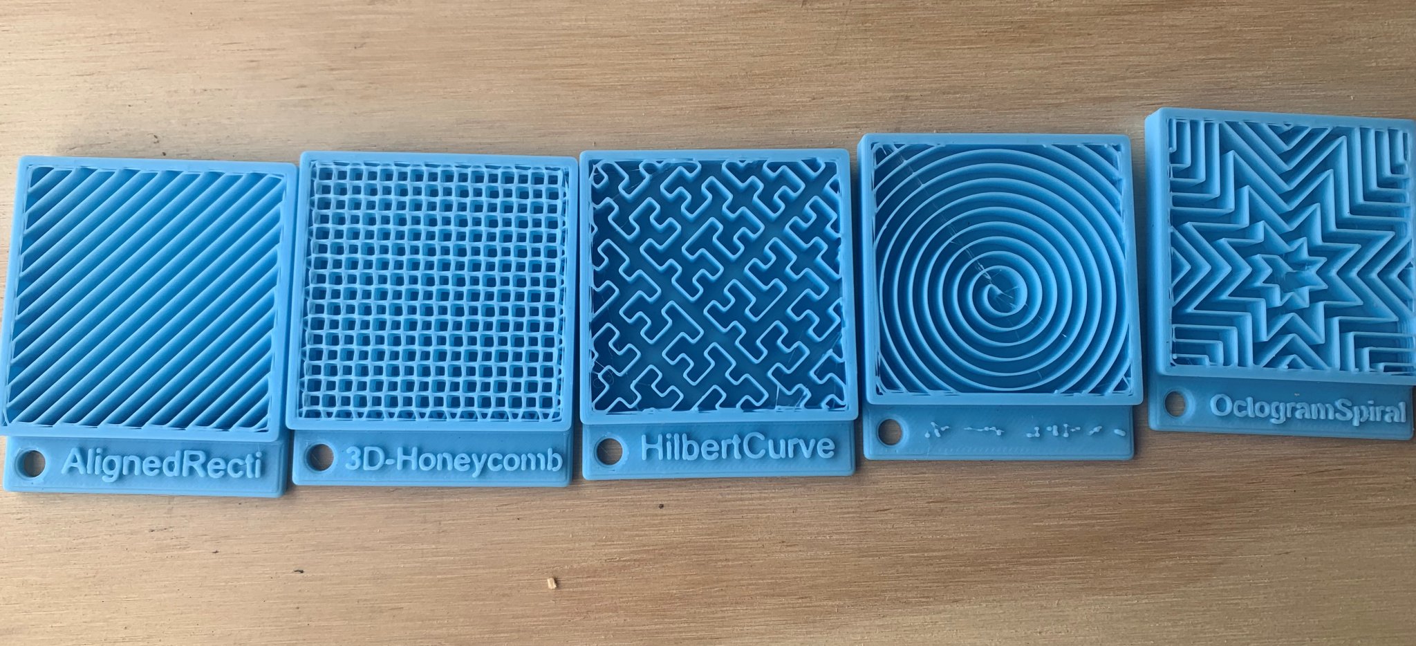 Mẫu vật liệu lấp đầy từ Bambu Studio