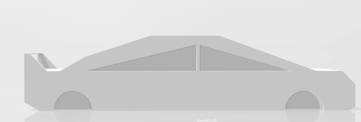 Xe Mitsubishi Lancer phong cách emo cho mô hình 3D