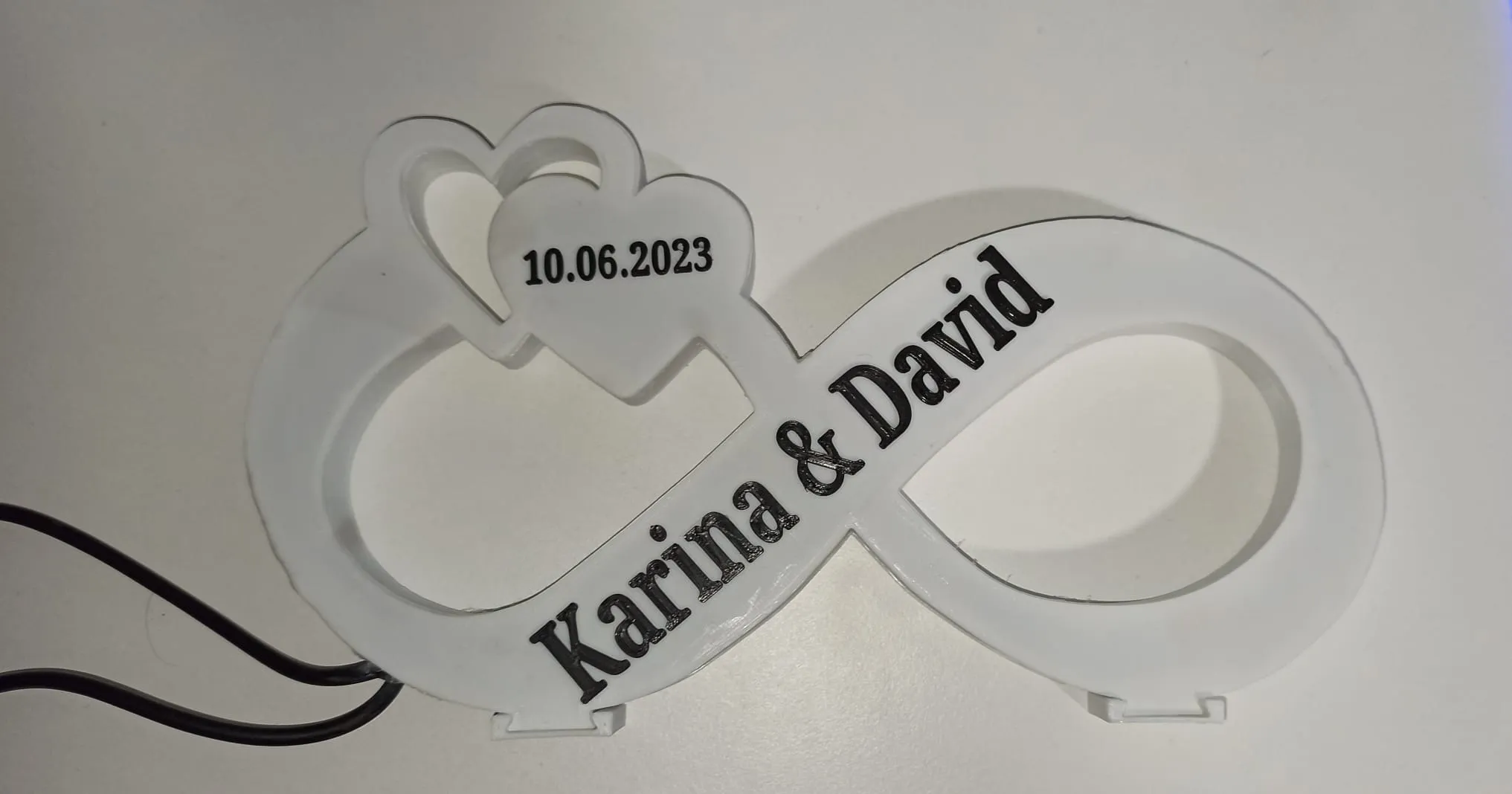 Đèn đôi trái tim cho đám cưới