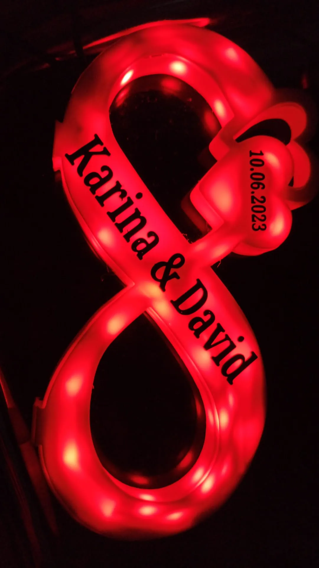 Đèn đôi trái tim cho đám cưới