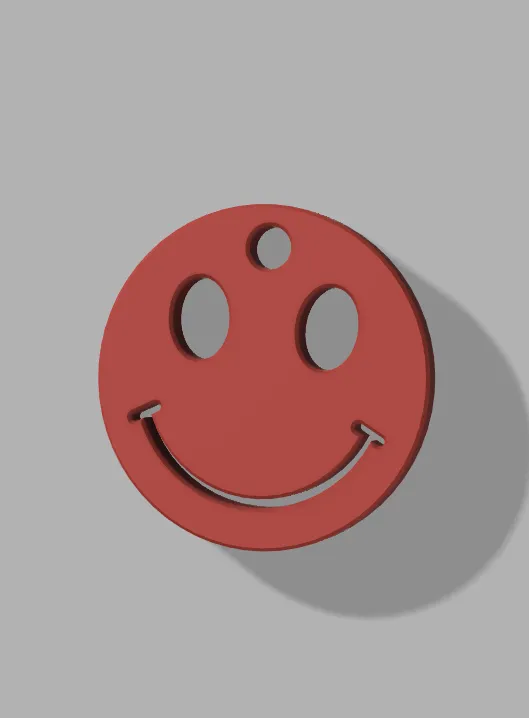 Móc khóa mặt cười in 3D đơn giản và nhanh chóng