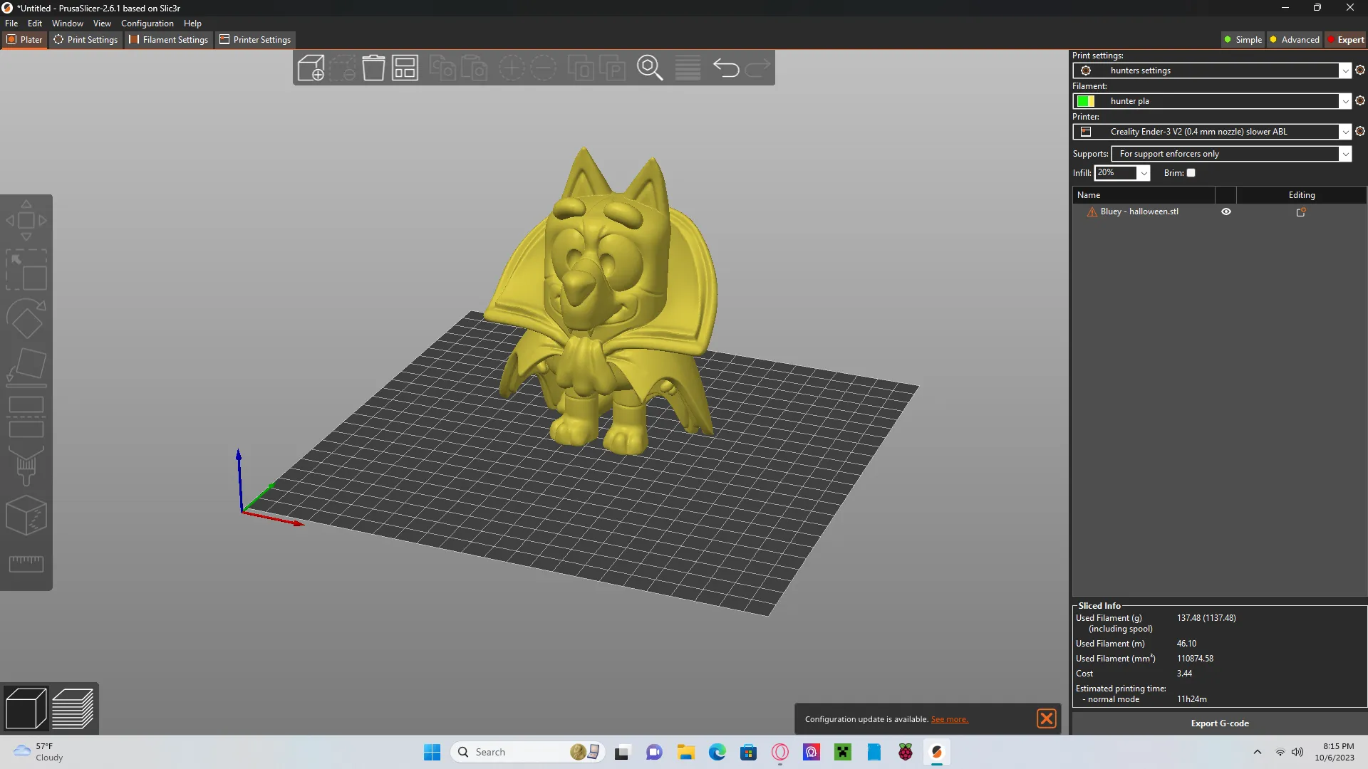 Nhân vật Halloween Bluey dễ thương cho trẻ em