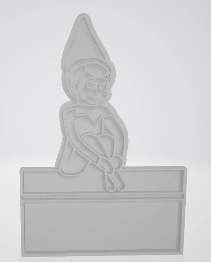 Con dấu bánh quy hình yêu tinh trên kệ