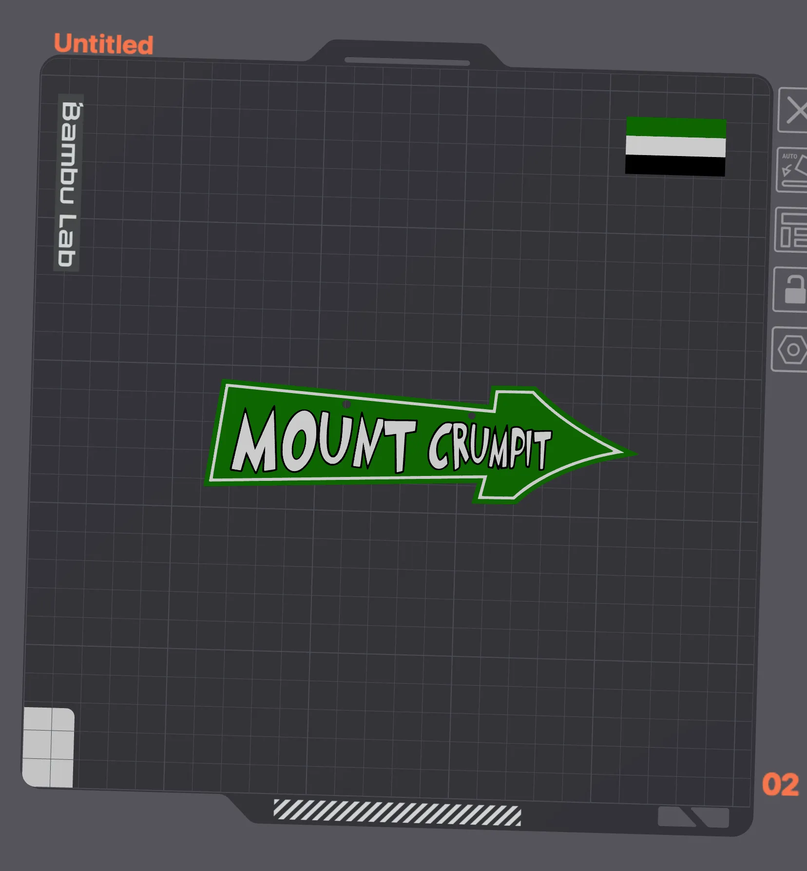 Biểu tượng Mount Crumpit trang trí cho cây thông