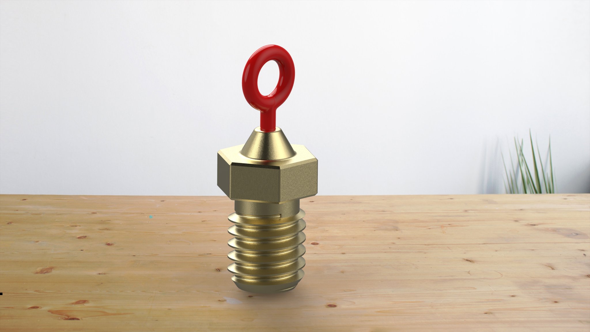 Chìa khóa móc hình đầu phun với filament in 3D