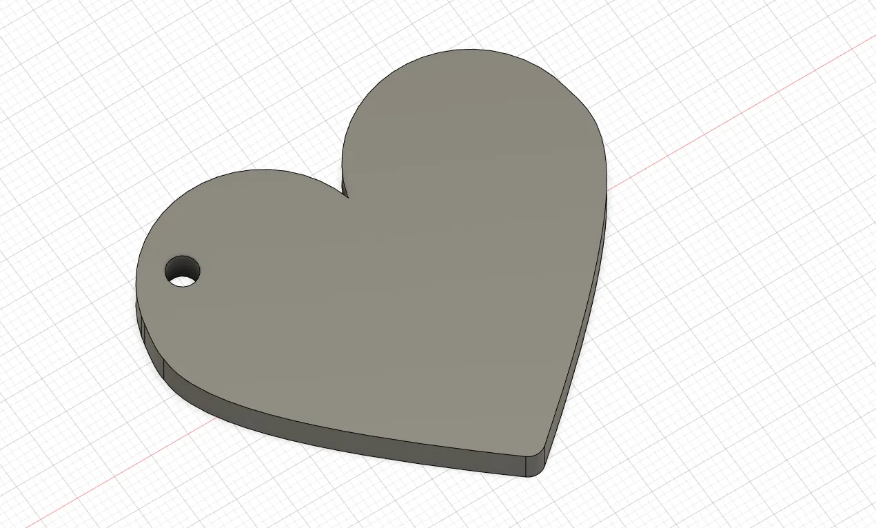 Móc khóa trái tim dễ thương phiên bản 2