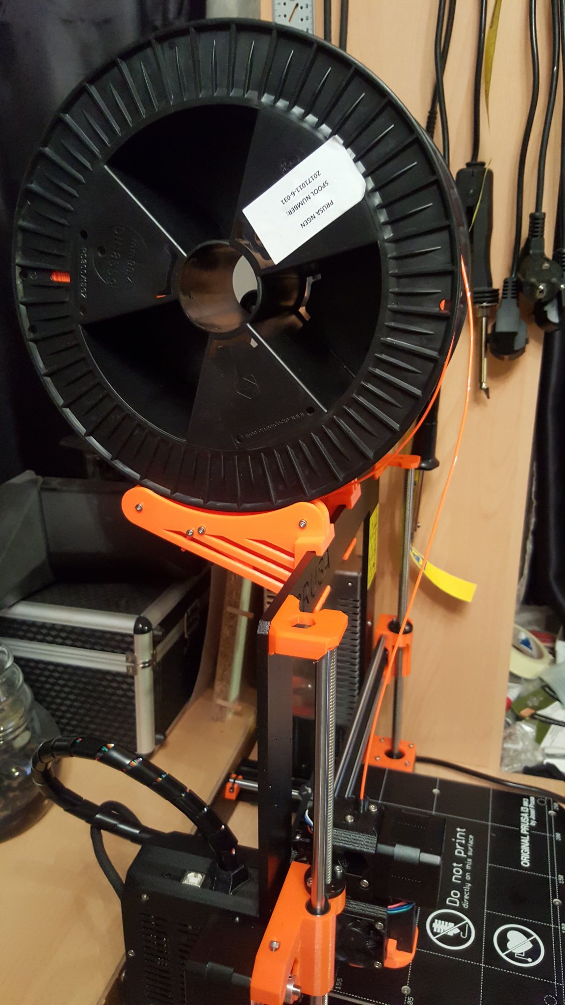 Giá đỡ cuộn filament Ultimate V3+ cho Prusa MK3/s theo phong cách TUSH