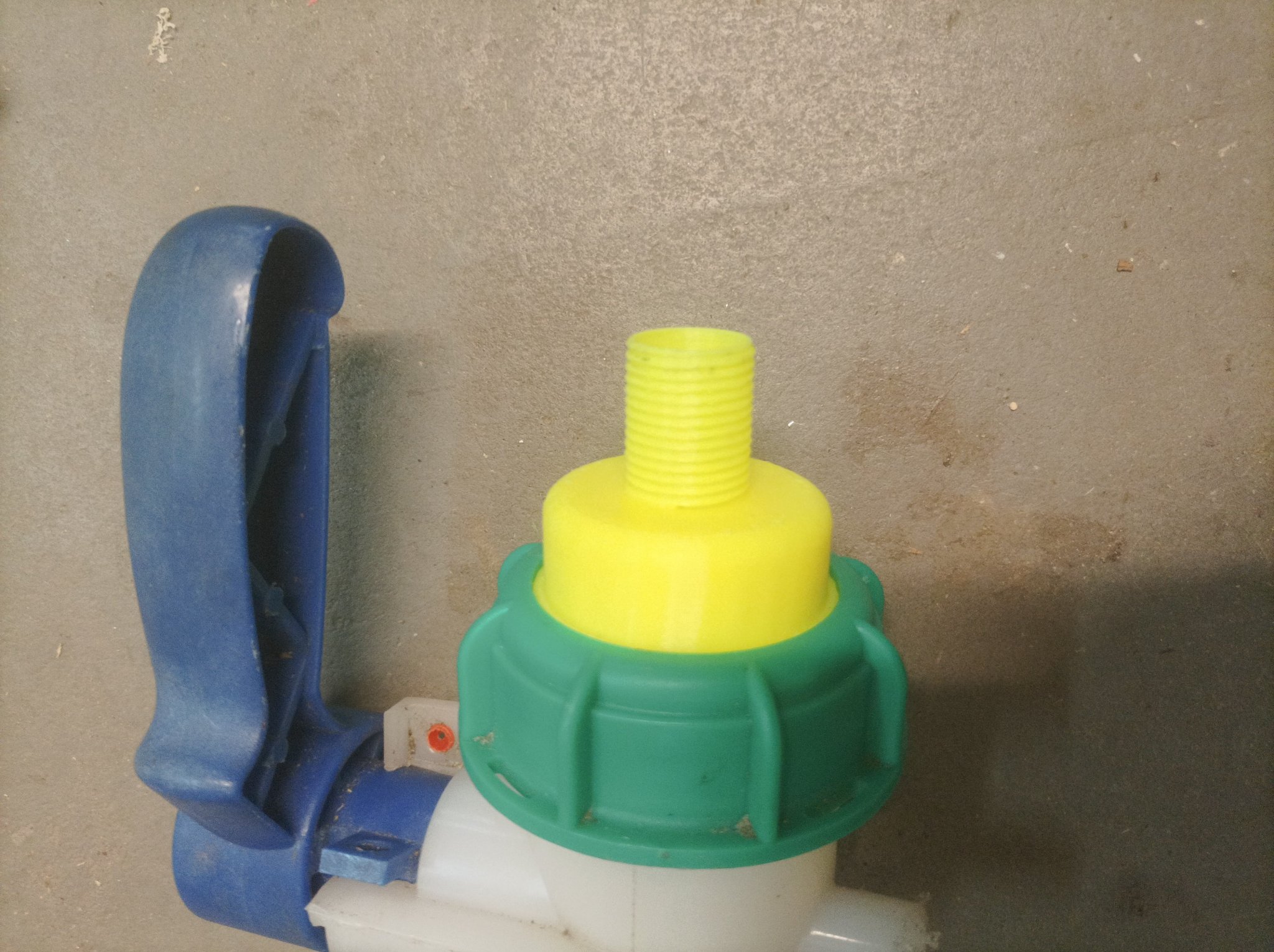 Nắp 60 mm với lỗ 50 mm cho IBC Container 1/2" AG