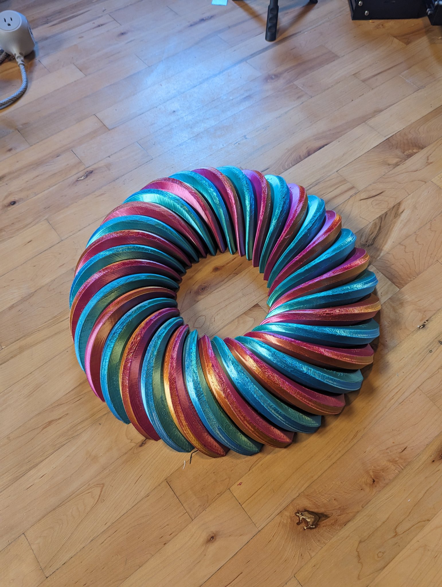 Nghệ thuật hình bát giác xoay trên mặt phẳng tròn