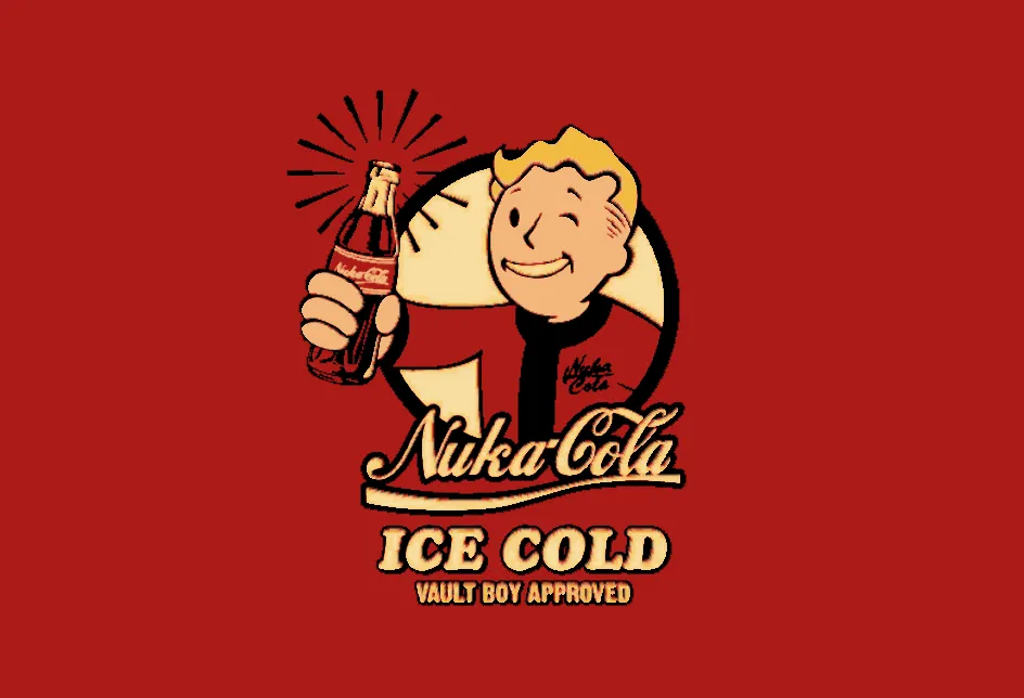 Quảng cáo Nuka Cola với nhân vật Vault Boy