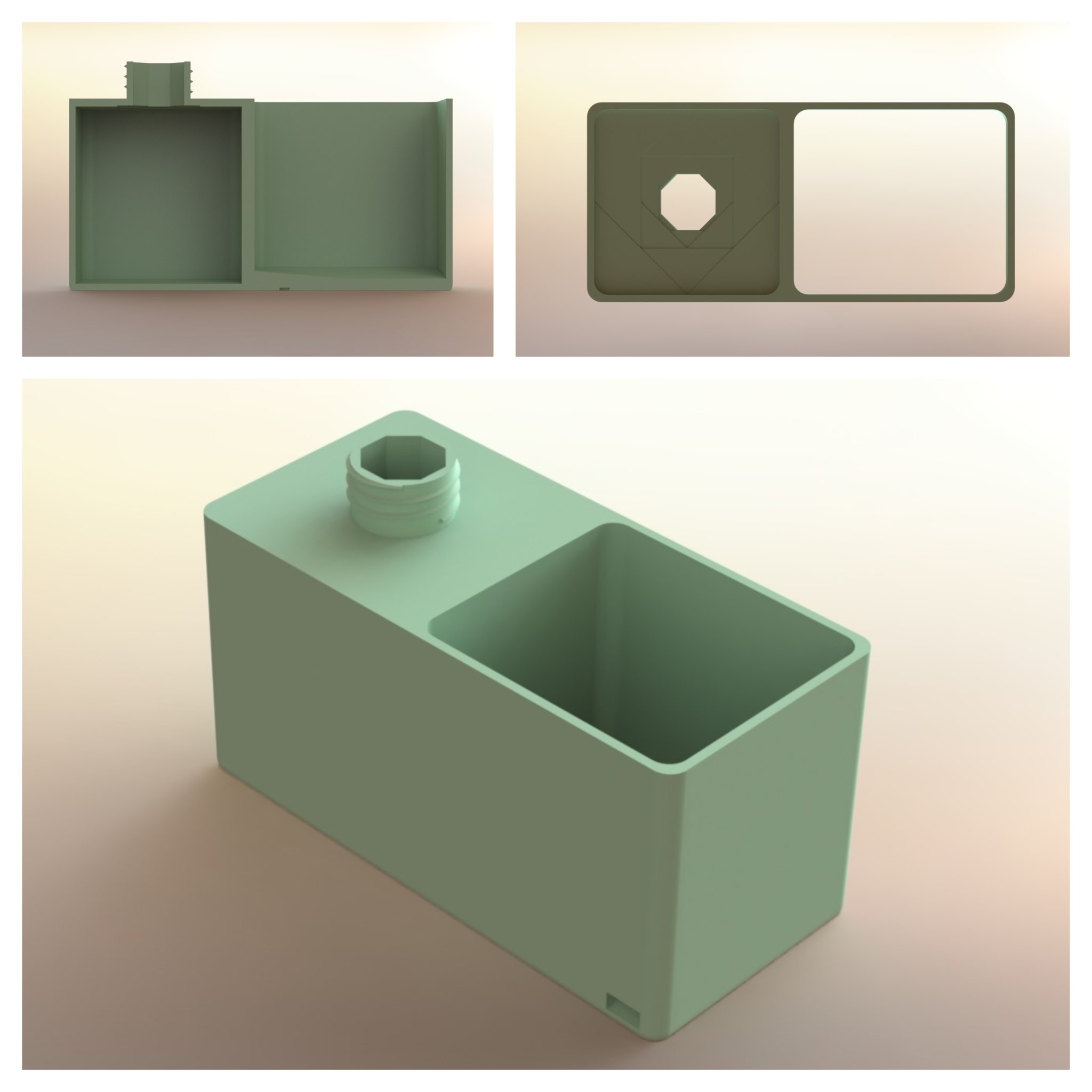 Bình đựng xà phòng và đĩa để bọt biển trong bếp