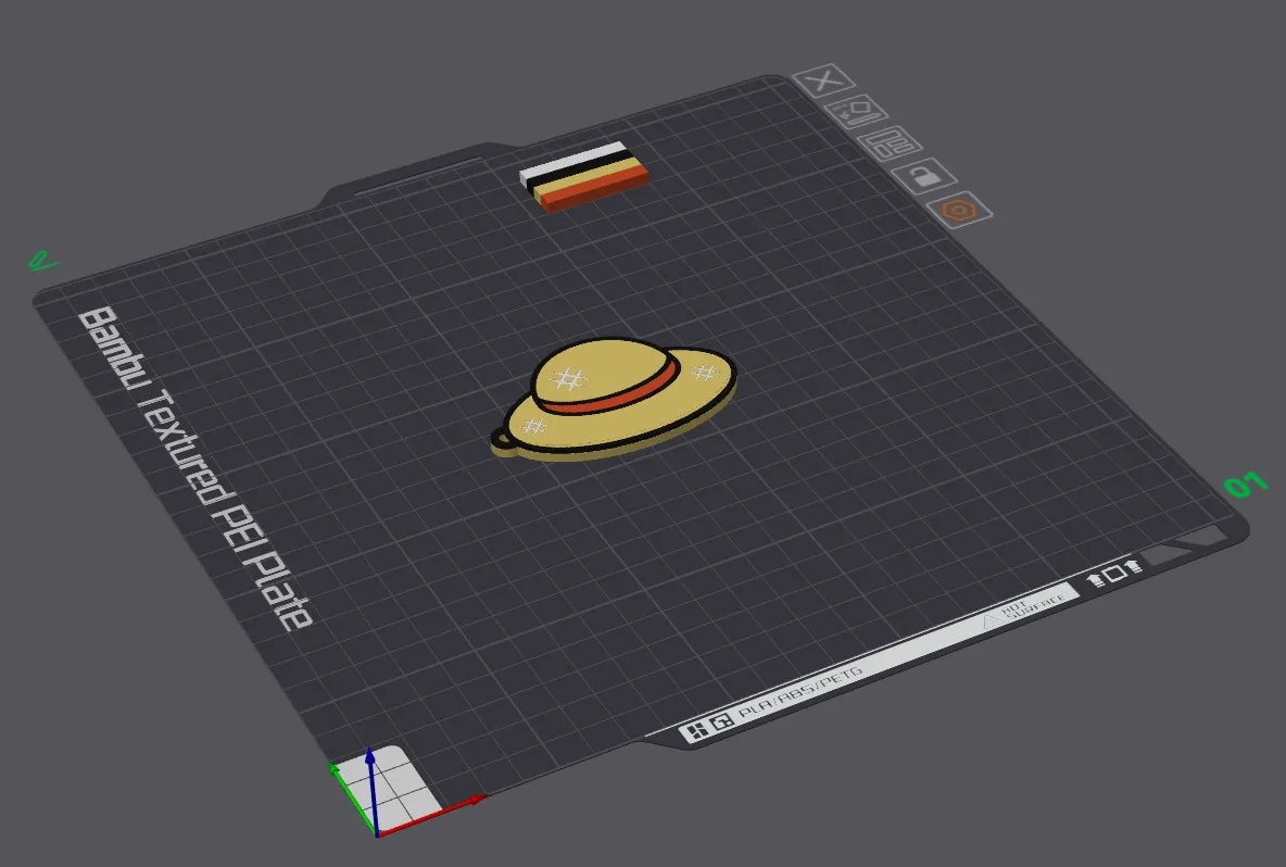 Móc khóa mũ rơm One Piece