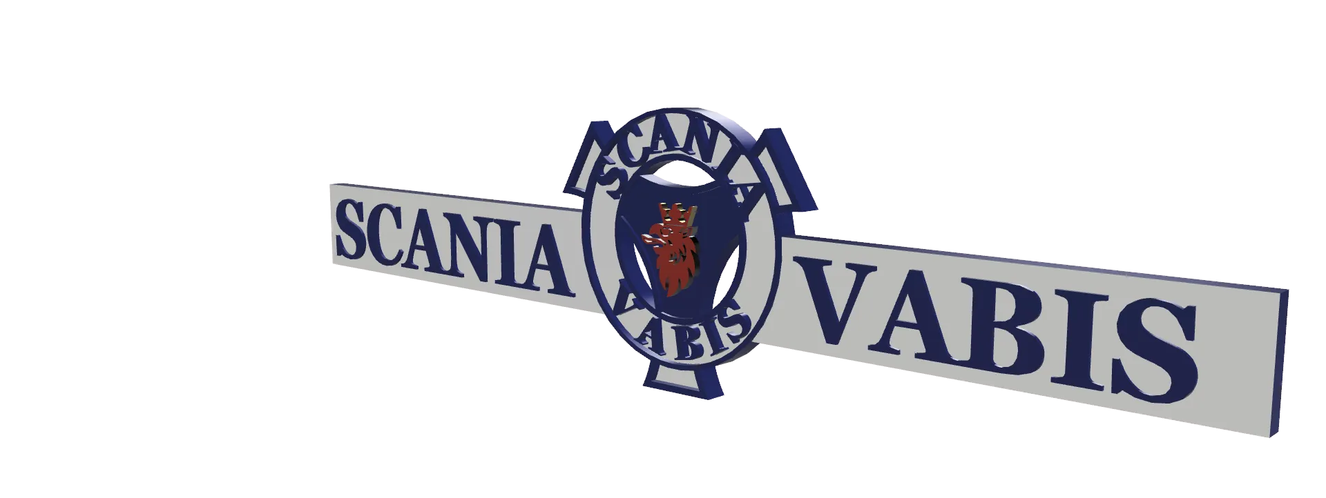 Biểu tượng Scania Vabis kích thước 255mm x 63mm x 5,5mm