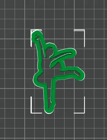 Cutter bánh quy hình vũ công cho bữa tiệc thể thao