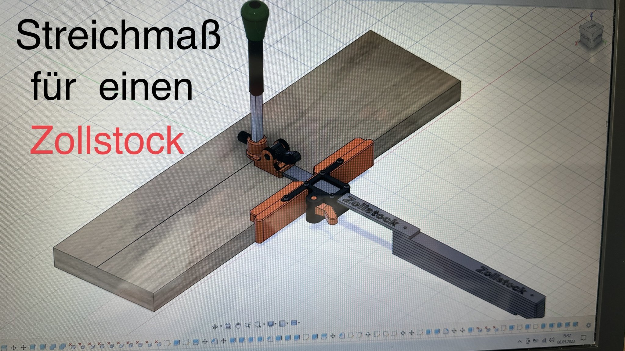 Công cụ vẽ đường thẳng cho thợ mộc bằng PETG