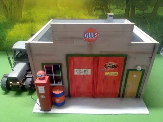 Bơ xăng retro tỷ lệ 1/14 cho xe tải Tamiya