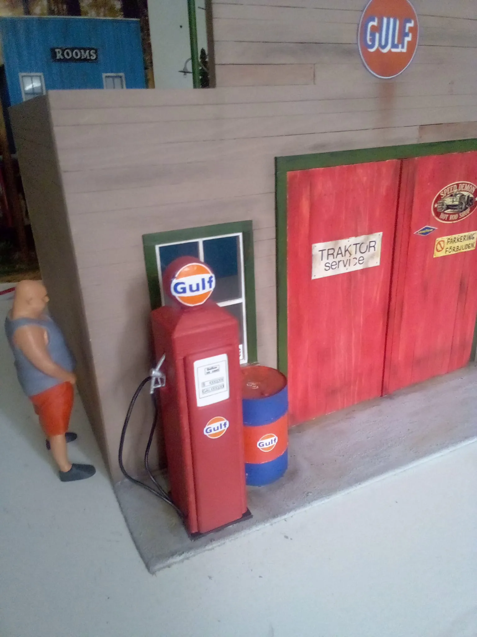 Bơ xăng retro tỷ lệ 1/14 cho xe tải Tamiya