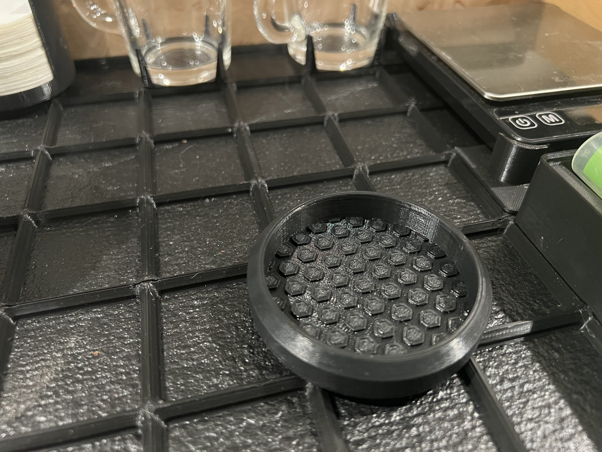 Giá đỡ tamper 58mm - Phiên bản remix Gridfinity