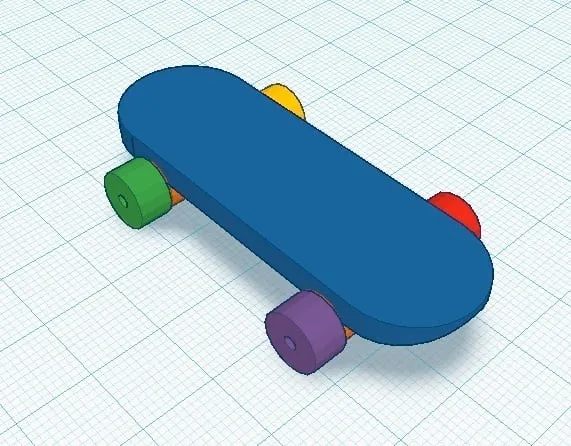 Bảng ván trượt 3D dễ làm cho học sinh mới bắt đầu