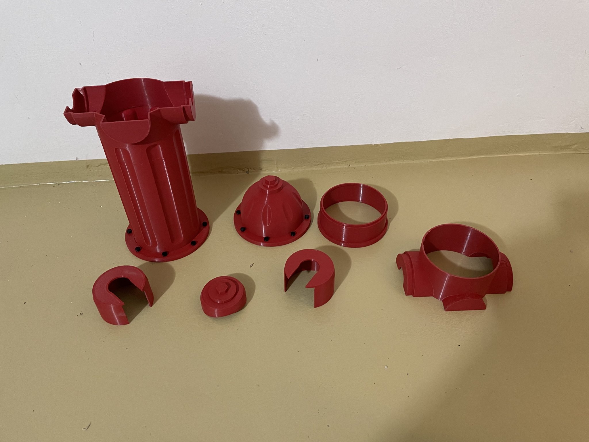 Hộp đồng hồ nước Hydrant in 3D cho hệ thống ống nước