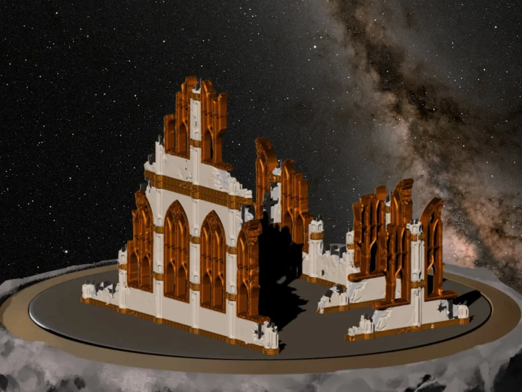 Xây Dựng Chiến Trường - Địa Hình Sci-Fi Tối Tăm