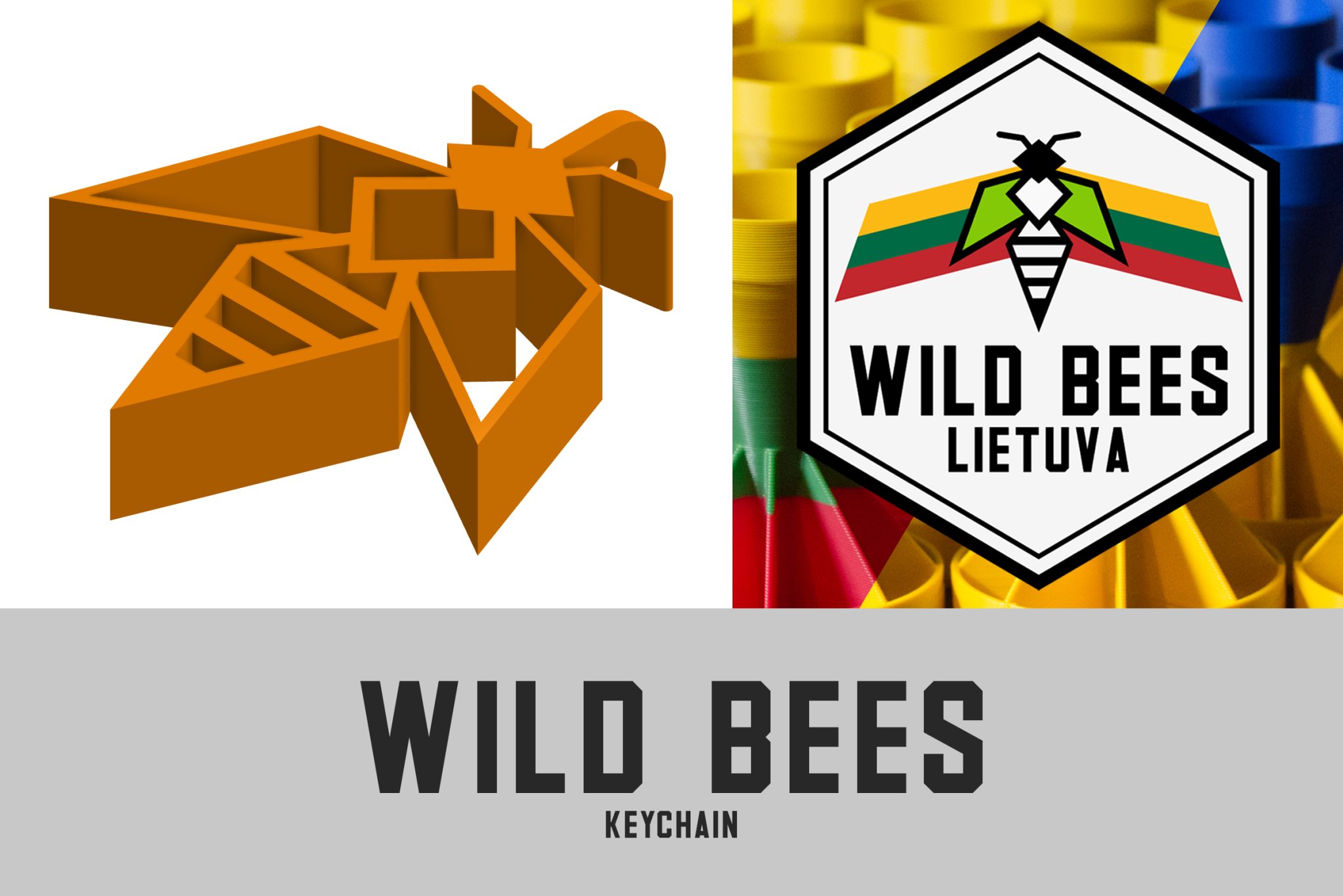 Móc khóa Cộng đồng Ong Hoang