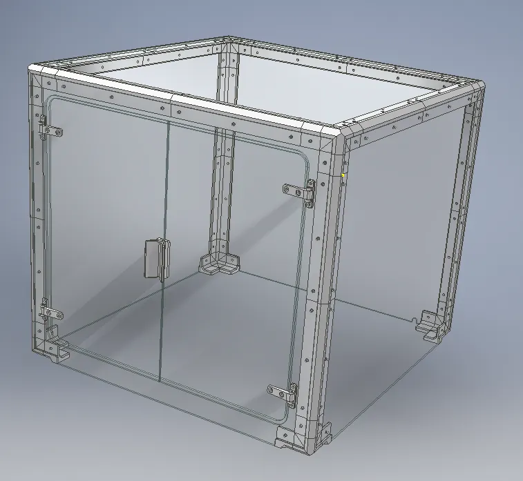 Tủ bảo vệ máy in 3D Ender 3 bằng nhựa acrylic