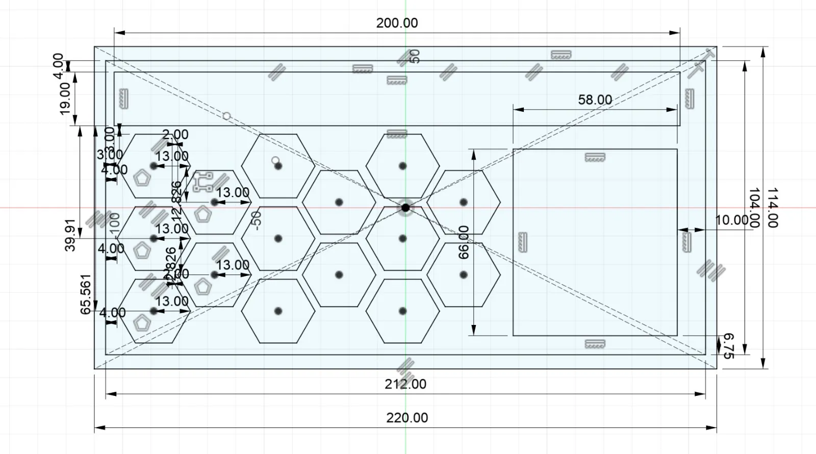 Khay đựng xúc xắc, mini và bút chì với nam châm 3mmx2mm